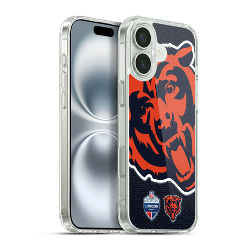 NFL 2024 International Games London Bears Soft Gel Case for Apple iPhone 16 Plus & MagSafe