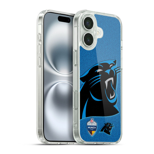 NFL 2024 International Games Munich Panthers Soft Gel Case for Apple iPhone 16 Plus & MagSafe