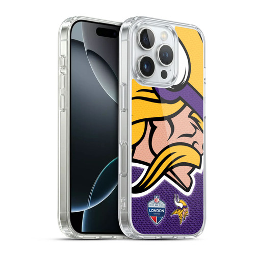 NFL 2024 International Games London Vikings Soft Gel Case for Apple iPhone 16 Pro & MagSafe