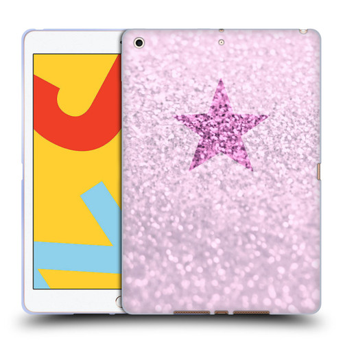 Monika Strigel Glitter Star Pastel Pink Soft Gel Case for Apple iPad 10.2 2019/2020/2021