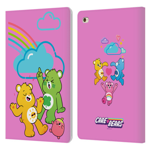 Care Bears Characters Funshine, Cheer And Grumpy Group Leather Book Wallet Case Cover For Apple iPad mini 4