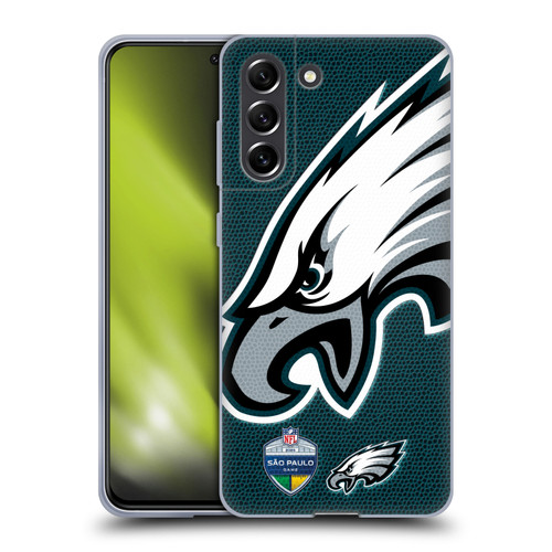NFL 2024 International Games São Paulo Eagles Soft Gel Case for Samsung Galaxy S21 FE 5G