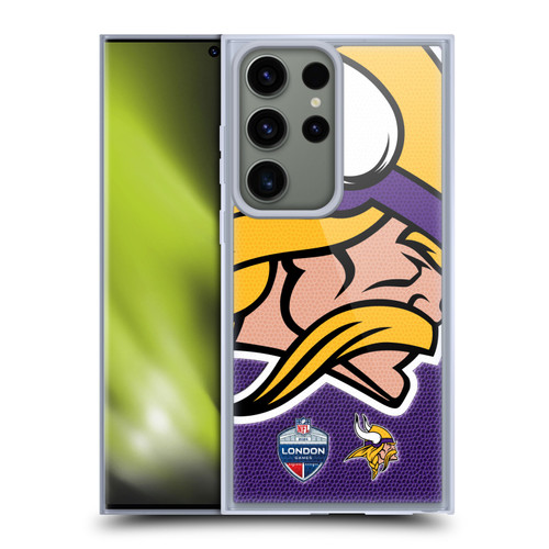 NFL 2024 International Games London Vikings Soft Gel Case for Samsung Galaxy S23 Ultra 5G