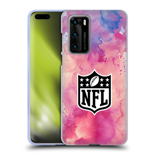 NFL Shield Watercolor Soft Gel Case for Huawei P40 5G