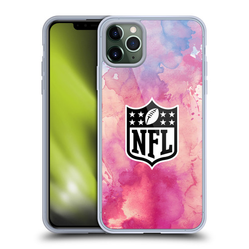 NFL Shield Watercolor Soft Gel Case for Apple iPhone 11 Pro Max