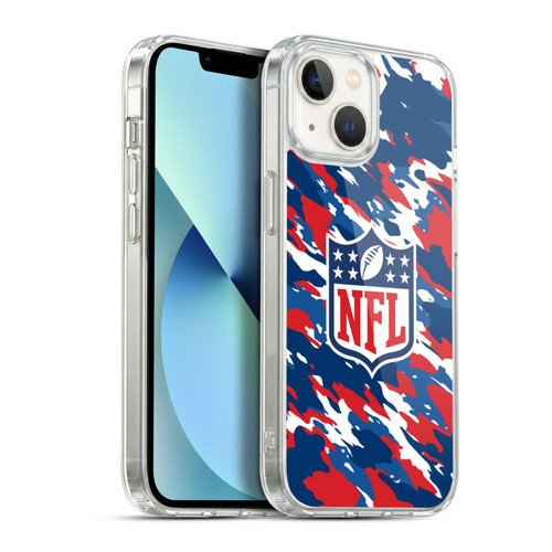 NFL Shield Camouflage Soft Gel Case for Apple iPhone 13