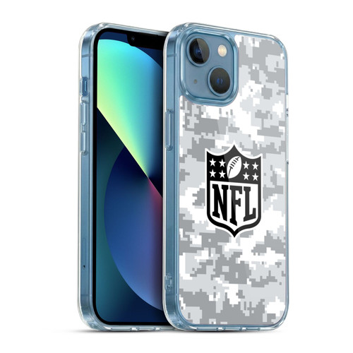 NFL Shield Digital Camouflage Soft Gel Case for Apple iPhone 13 Mini & MagSafe