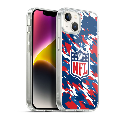 NFL Shield Camouflage Soft Gel Case for Apple iPhone 14 Plus & MagSafe