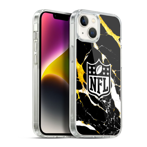 NFL Shield Marble Soft Gel Case for Apple iPhone 14 Plus & MagSafe