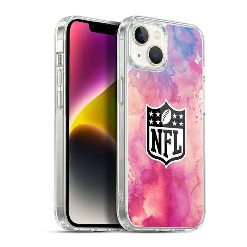 NFL Shield Watercolor Soft Gel Case for Apple iPhone 14 Plus & MagSafe