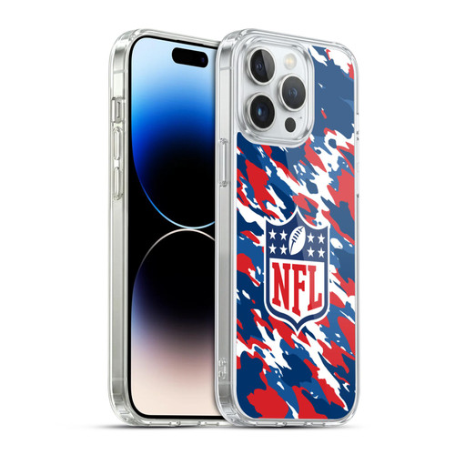 NFL Shield Camouflage Soft Gel Case for Apple iPhone 14 Pro Max & MagSafe