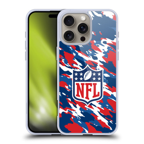 NFL Shield Camouflage Soft Gel Case for Apple iPhone 16 Pro Max