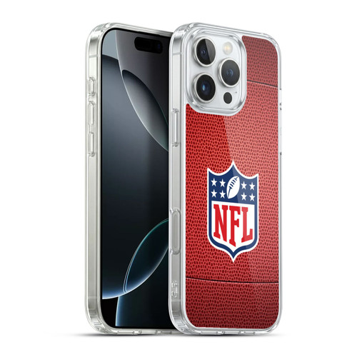 NFL Shield Football Soft Gel Case for Apple iPhone 16 Pro Max & MagSafe