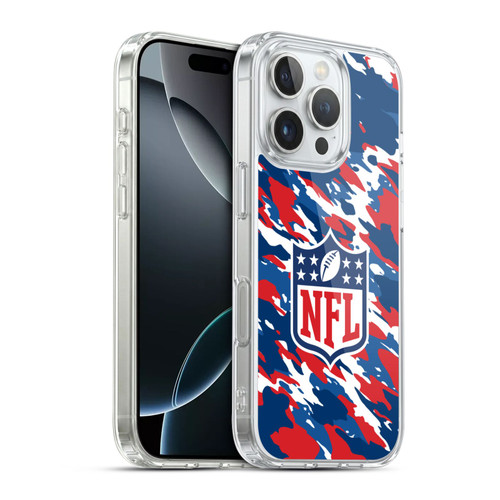 NFL Shield Camouflage Soft Gel Case for Apple iPhone 16 Pro & MagSafe