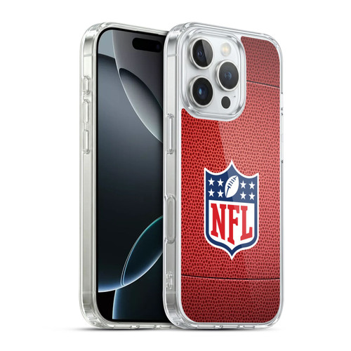 NFL Shield Football Soft Gel Case for Apple iPhone 16 Pro & MagSafe