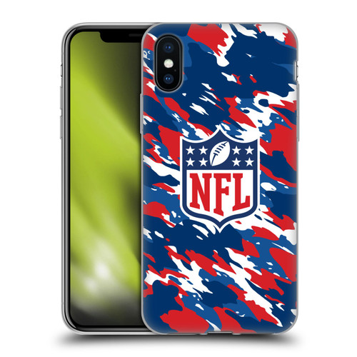 NFL Shield Camouflage Soft Gel Case for Apple iPhone X / iPhone XS