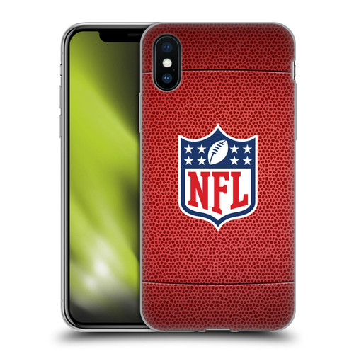 NFL Shield Football Soft Gel Case for Apple iPhone X / iPhone XS