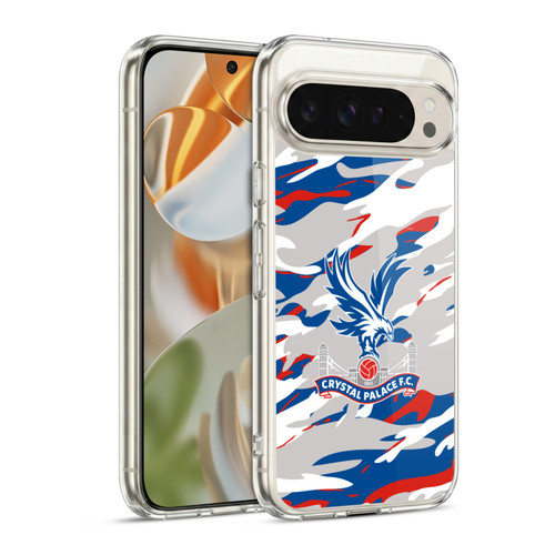 Crystal Palace FC Crest Camouflage Soft Gel Case for Google Pixel 9 / Pixel 9 Pro