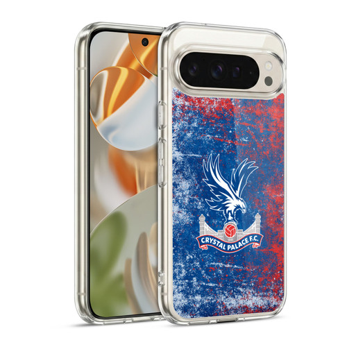 Crystal Palace FC Crest Distressed Soft Gel Case for Google Pixel 9 / Pixel 9 Pro
