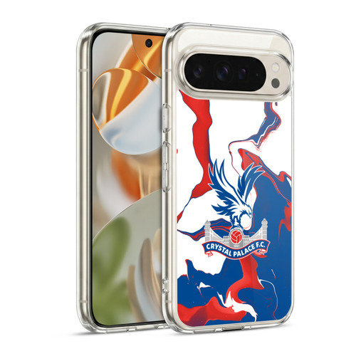 Crystal Palace FC Crest Marble Soft Gel Case for Google Pixel 9 / Pixel 9 Pro