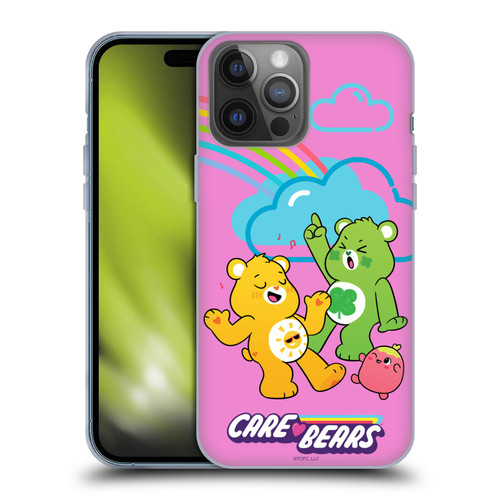 Care Bears Characters Funshine, Cheer And Grumpy Group Soft Gel Case for Apple iPhone 14 Pro Max