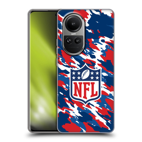 NFL Shield Camouflage Soft Gel Case for OPPO Reno10 5G / Reno10 Pro 5G