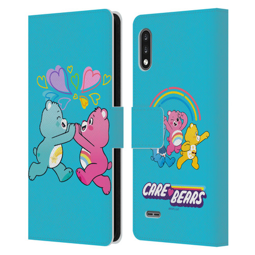 Care Bears Characters Funshine, Cheer And Grumpy Group 2 Leather Book Wallet Case Cover For LG K22