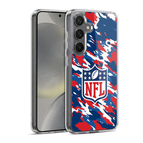 NFL Shield Camouflage Soft Gel Case for Samsung Galaxy S24 5G & MagSafe
