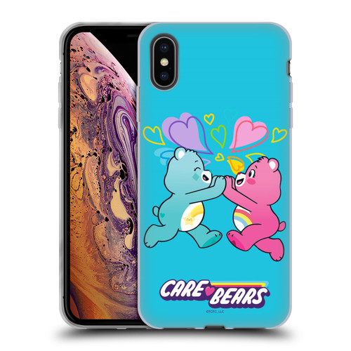 Care Bears Characters Funshine, Cheer And Grumpy Group 2 Soft Gel Case for Apple iPhone XS Max