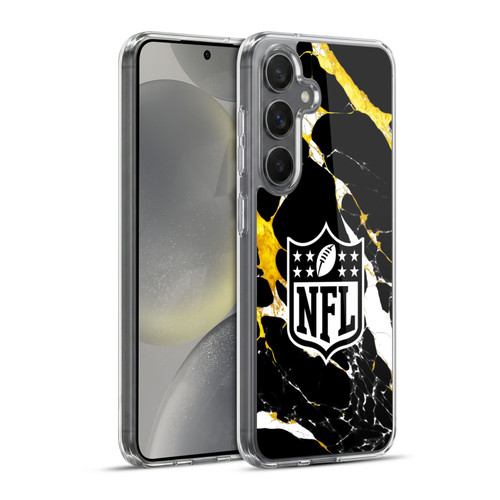 NFL Shield Marble Soft Gel Case for Samsung Galaxy S24+ 5G & MagSafe