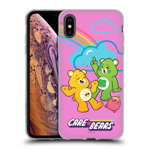 Care Bears Characters Funshine, Cheer And Grumpy Group Soft Gel Case for Apple iPhone XS Max