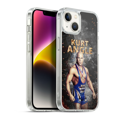 WWE Kurt Angle LED Image Soft Gel Case for Apple iPhone 14 Plus & MagSafe