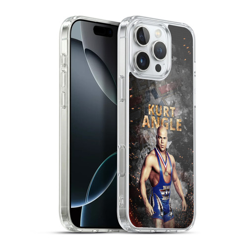 WWE Kurt Angle LED Image Soft Gel Case for Apple iPhone 16 Pro Max & MagSafe