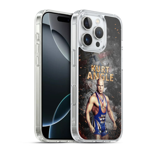 WWE Kurt Angle LED Image Soft Gel Case for Apple iPhone 16 Pro & MagSafe