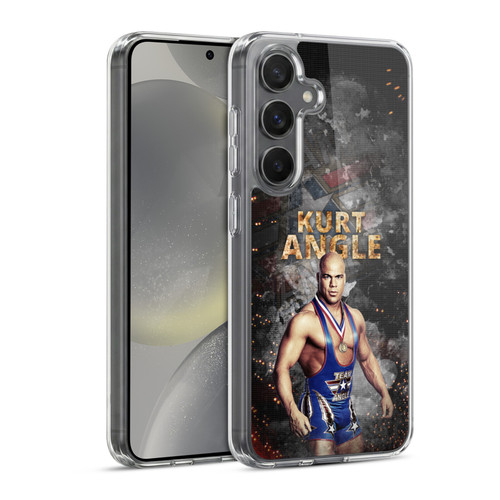 WWE Kurt Angle LED Image Soft Gel Case for Samsung Galaxy S24 5G & MagSafe