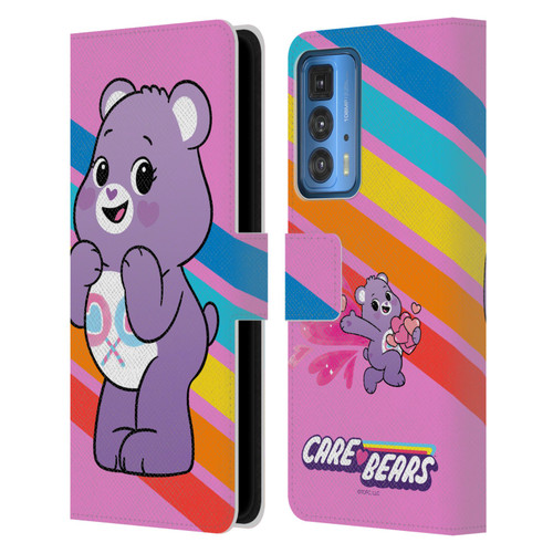 Care Bears Characters Share Leather Book Wallet Case Cover For Motorola Edge 20 Pro