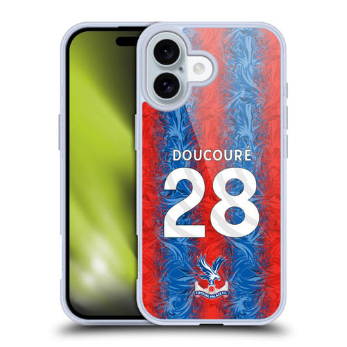 Crystal Palace FC 2024/25 Players Home Kit Cheick Doucouré Soft Gel Case for Apple iPhone 16