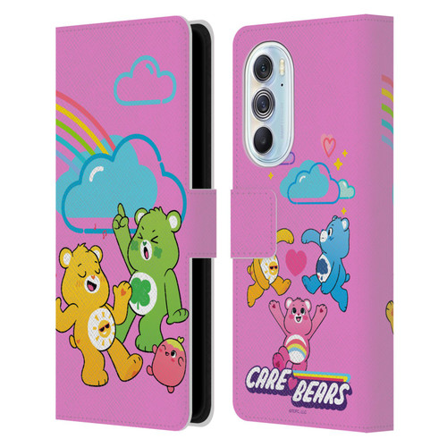 Care Bears Characters Funshine, Cheer And Grumpy Group Leather Book Wallet Case Cover For Motorola Edge X30