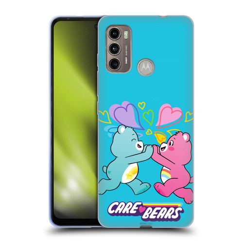 Care Bears Characters Funshine, Cheer And Grumpy Group 2 Soft Gel Case for Motorola Moto G60 / Moto G40 Fusion
