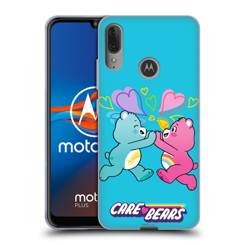 Care Bears Characters Funshine, Cheer And Grumpy Group 2 Soft Gel Case for Motorola Moto E6 Plus