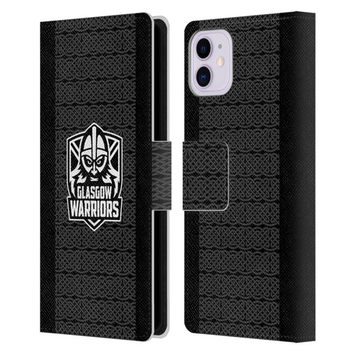 Glasgow Warriors 2024/25 Crest Kit Home Leather Book Wallet Case Cover For Apple iPhone 11