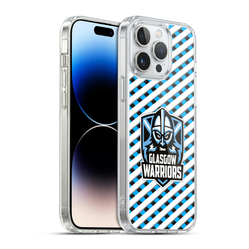 Glasgow Warriors Graphics Stripes Soft Gel Case for Apple iPhone 14 Pro Max & MagSafe