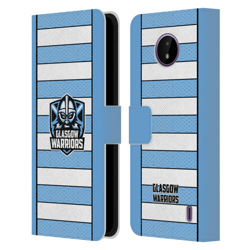 Glasgow Warriors 2024/25 Crest Kit Away Leather Book Wallet Case Cover For Nokia C10 / C20