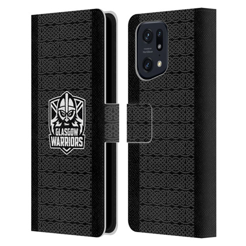Glasgow Warriors 2024/25 Crest Kit Home Leather Book Wallet Case Cover For OPPO Find X5 Pro