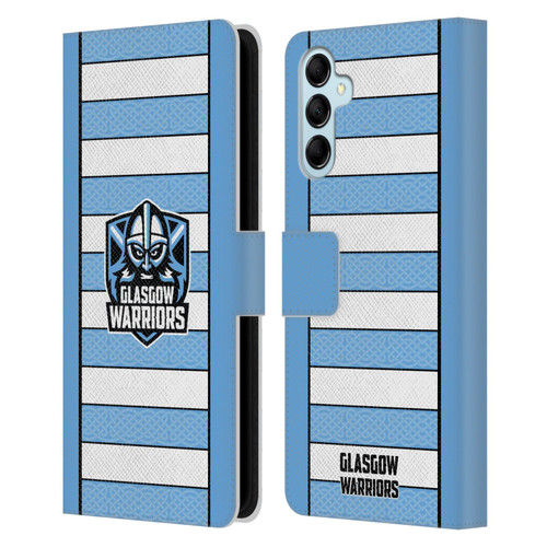 Glasgow Warriors 2024/25 Crest Kit Away Leather Book Wallet Case Cover For Samsung Galaxy M14 5G