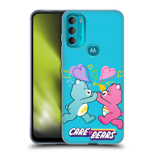 Care Bears Characters Funshine, Cheer And Grumpy Group 2 Soft Gel Case for Motorola Moto G71 5G