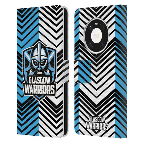 Glasgow Warriors Graphics White And Blue Leather Book Wallet Case Cover For Huawei Mate 40 Pro 5G