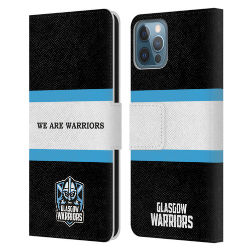 Glasgow Warriors Graphics We Are Warriors Leather Book Wallet Case Cover For Apple iPhone 12 / iPhone 12 Pro