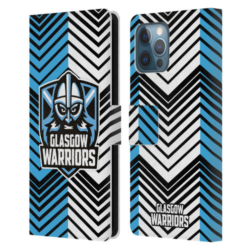 Glasgow Warriors Graphics White And Blue Leather Book Wallet Case Cover For Apple iPhone 12 Pro Max