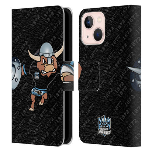 Glasgow Warriors Graphics 1872 Leather Book Wallet Case Cover For Apple iPhone 13 Mini